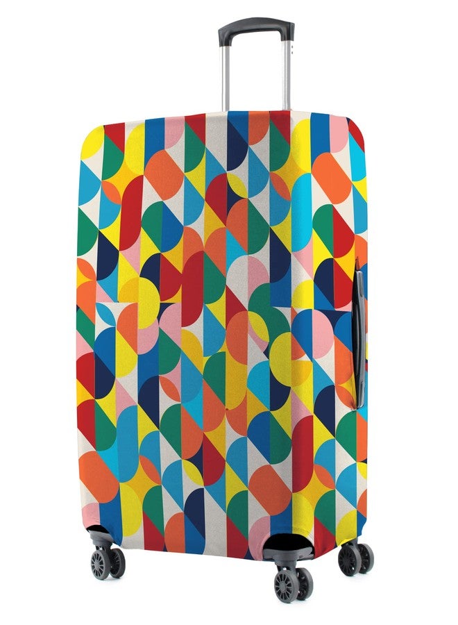 Nasher Miles Polyester 75 (28 Inch) Large Protective Luggage Cover - Polka Design - Image 1